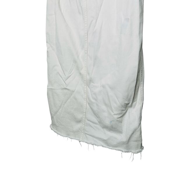DL1961 Off-White Denim Cotton Blend Asra Ecru Maxi Skirt Size 27 - Picture 10 of 16